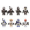 (Style H) 8pcs Star Wars Clone Trooper Cody Rex Commander fit Lego Minifigures 11