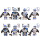 (Style H) 8pcs Star Wars Clone Trooper Cody Rex Commander fit Lego Minifigures 16