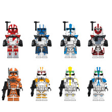 (Style I) 8pcs Star Wars Clone Trooper Cody Rex Commander fit Lego Minifigures