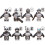 (Style H) 8pcs Star Wars Clone Trooper Cody Rex Commander fit Lego Minifigures 12