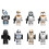 (Style H) 8pcs Star Wars Clone Trooper Cody Rex Commander fit Lego Minifigures 9