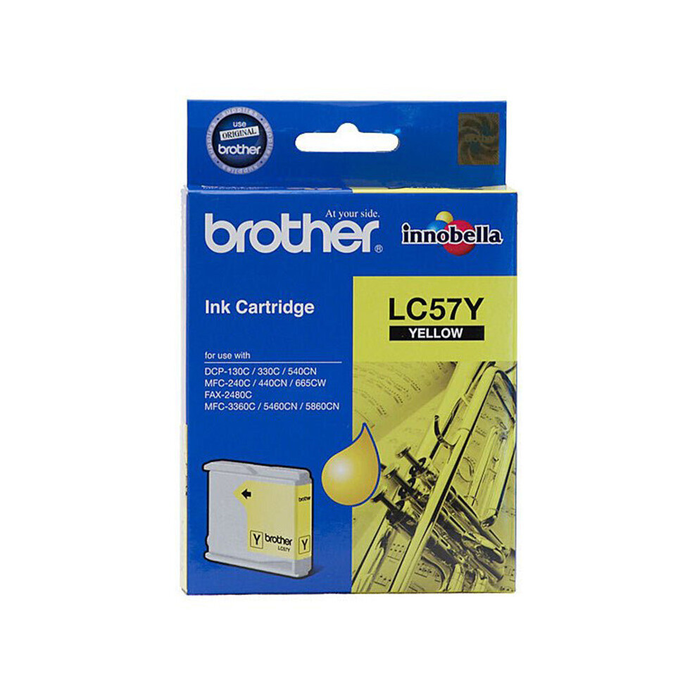 Brother LC57Y Yellow Ink Cartridge Toner LC-57Y