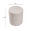 Living And Home (White) Round Channel Upholstered Footstool 6