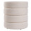 Living And Home (White) Round Channel Upholstered Footstool 4
