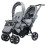 Casart Double Seat Baby Stroller w/ 2 Seats Adjustable Backrest& Safety Belts 1