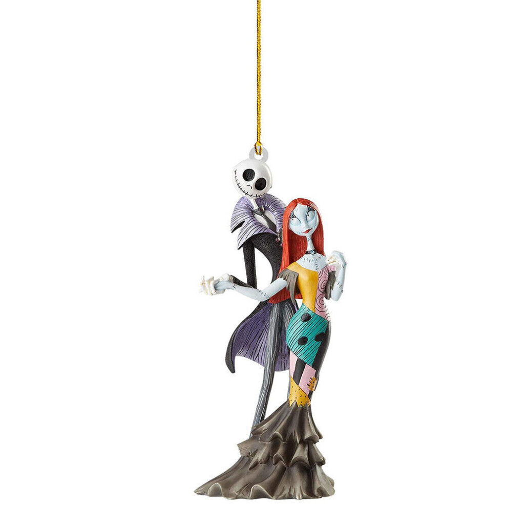 (#11) Halloween The Nightmare Before Jack Sally 2D Christmas Tree Pendant Decor Gift