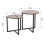 Living And Home Round and Triangular Nesting Side Table Set 7