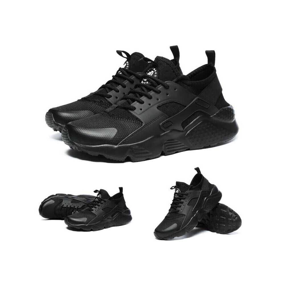 (, Eu41=Us8=Uk7) Mens Womens Running Trainers Gym Sports Sneakers Black