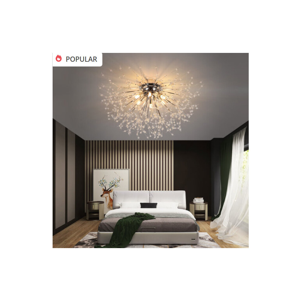 (Chrome) New Sputnik Flush Mount Ceiling Light