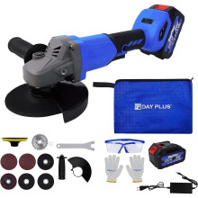 (21V Cordless Angle Grinder Makita Compatible ) Angle Grinder Set for Cutting Polishing Disc Cut Electric Power Tool