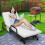 Costway Folding Single Sofa Bed with Mattress Adjustable Portable Sleeper Bed W/ Wheels 4