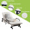 Costway Folding Single Sofa Bed with Mattress Adjustable Portable Sleeper Bed W/ Wheels 8
