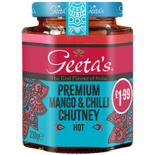 Geetas Premium Mango And Chilli Chutne 230g ( pack of 6 )