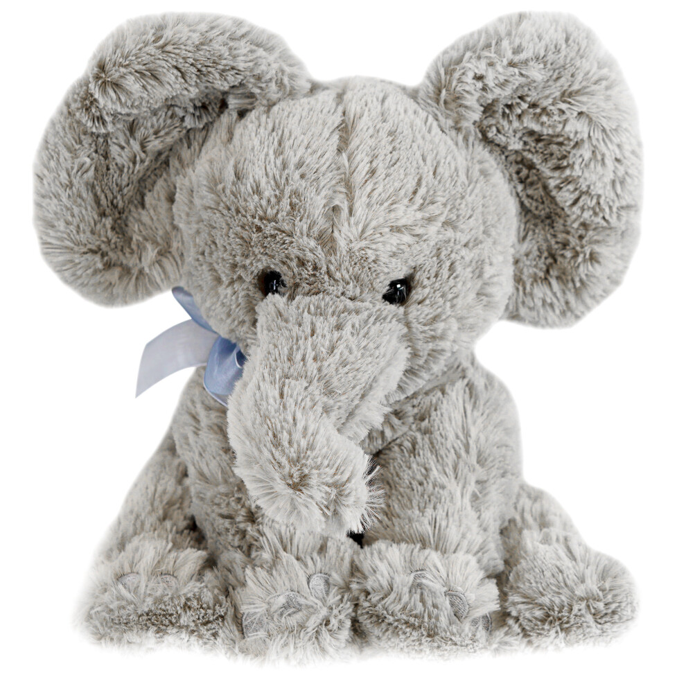 (Grey) The Magic Toy Shop 11" Mini Plush Super Soft Elephant Toy