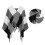 (Black) Woman  Warm Lattice Large scarf 5