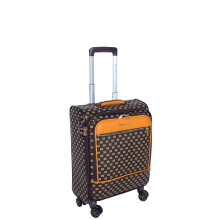 (Brown, Cabin: H: 55 x L: 37 x W: 21 cm) TSA 8 Wheel Spinner Soft Strong PVC Expandable DIPLOMAT Brown
