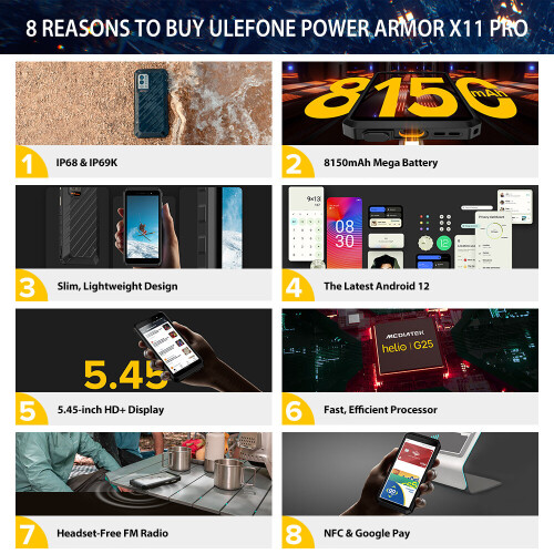Ulefone Ulefone Power Armor X11 Pro Rugged Phone Waterproof Smartphone 2