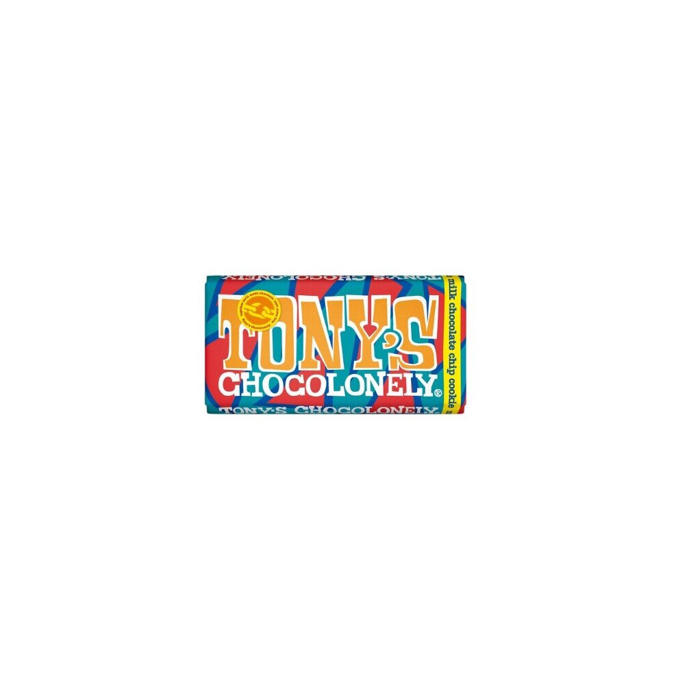 (Pack Of 8) Tony's Chocolonely Milk Chocolate Chip Cookie