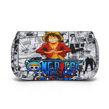 (Style A) One Piece Luffy Zoro Pencil Case Bag Double Layer Large Capacity Students Gifts