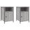 VidaXL (grey sonoma, 2 pcs) vidaXL Bedside Cabinets Bedside Table Side Table 2 pcs Black Engineered Wood 2