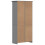 VidaXL (grey) vidaXL Bookcase Bookshelf File Cabinet Sideboard Book Rack Solid Wood Pine 6