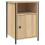 VidaXL (sonoma oak, 2 pcs) vidaXL Bedside Cabinets Bedside Table Side Table 2 pcs Black Engineered Wood 5