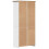 VidaXL (brown) vidaXL Bookcase Bookshelf File Cabinet Sideboard Book Rack Solid Wood Pine 6