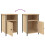 VidaXL (sonoma oak, 2 pcs) vidaXL Bedside Cabinets Bedside Table Side Table 2 pcs Black Engineered Wood 10