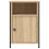 VidaXL (sonoma oak, 2 pcs) vidaXL Bedside Cabinets Bedside Table Side Table 2 pcs Black Engineered Wood 6