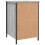 VidaXL (grey sonoma, 2 pcs) vidaXL Bedside Cabinets Bedside Table Side Table 2 pcs Black Engineered Wood 9
