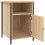 VidaXL (sonoma oak, 2 pcs) vidaXL Bedside Cabinets Bedside Table Side Table 2 pcs Black Engineered Wood 7