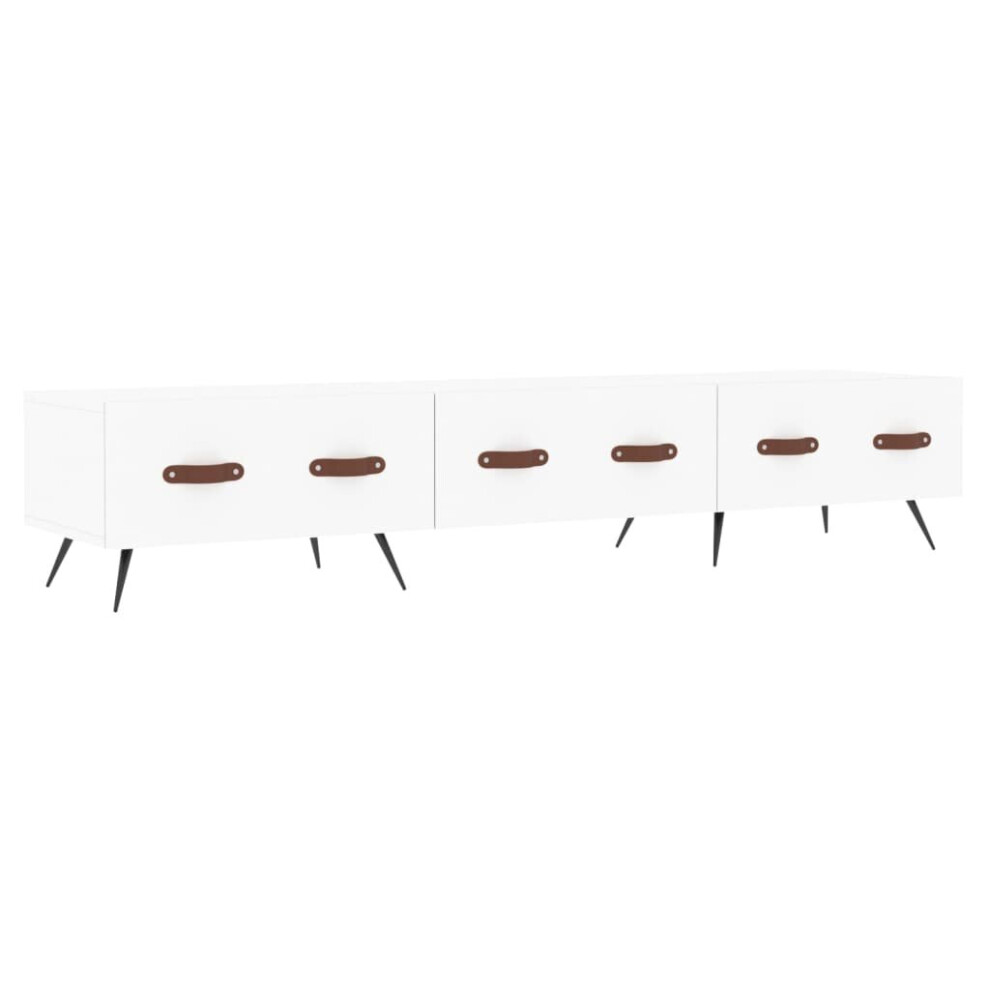 Vidaxl (White) Tv Cabinet Tv Unit Media Cabinet Tv Stand Concrete Grey Engineered Wood