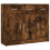 VidaXL (smoked oak) vidaXL Sideboard Storage Cabinet Side Board Highboard Cupboard Engineered Wood 2