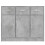 VidaXL (concrete grey) vidaXL Sideboard Storage Cabinet Side Board Highboard Cupboard Engineered Wood 5