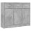VidaXL (concrete grey) vidaXL Sideboard Storage Cabinet Side Board Highboard Cupboard Engineered Wood 1