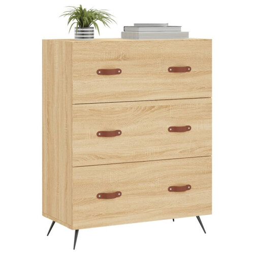 VidaXL vidaXL Kommode Sonoma-Eiche 69,5x34x90 cm Holzwerkstoff 2