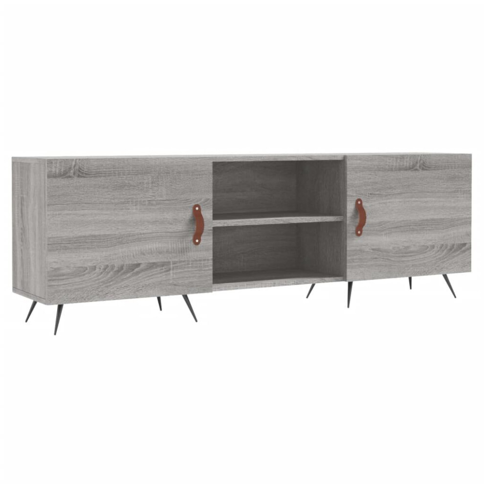 (grey sonoma) vidaXL TV Cabinet TV Unit Sideboard Media Console Smoked Oak Engineered Wood