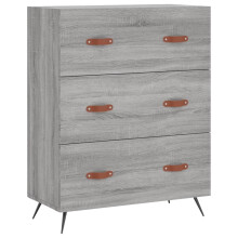 vidaXL Kommode Grau Sonoma 69,5x34x90 cm Holzwerkstoff