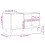 VidaXL (high gloss white) vidaXL Record Cabinet Record Storage Cabinet Sideboard White Engineered Wood 4