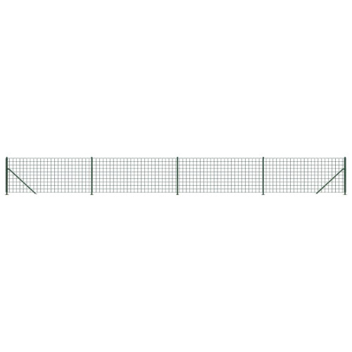 VidaXL vidaXL Maschendrahtzaun mit Bodenflansch Grün 1x10 m
