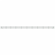 vidaXL Maschendrahtzaun mit Bodenflansch Grün 0,8x25 m