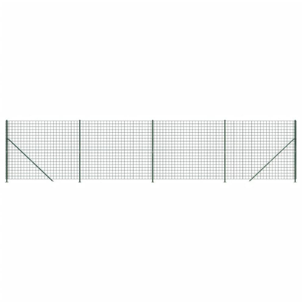 (green, 1.4 x 10 m) vidaXL Wire Mesh Fence Garden Fencing Mesh with Flange Anthracite 2.2x10 m