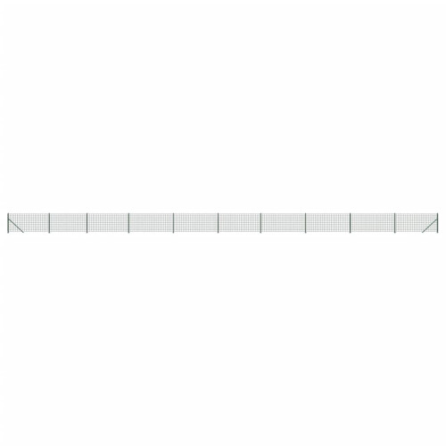 VidaXL vidaXL Maschendrahtzaun mit Bodenflansch Grün 0,8x25 m 1