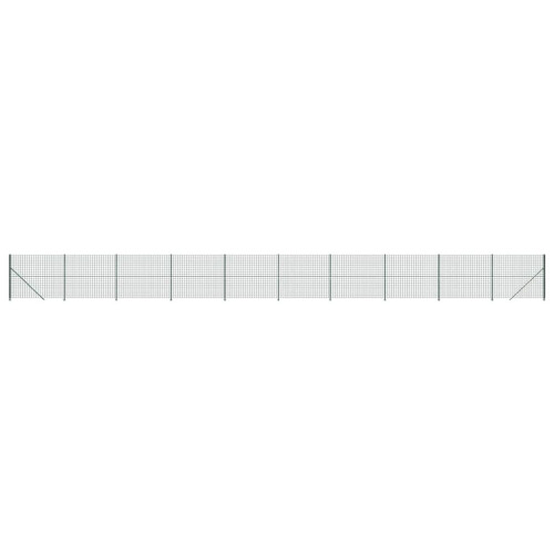 VidaXL vidaXL Maschendrahtzaun mit Bodenflansch Grün 1,4x25 m 1