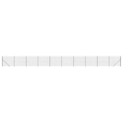 VidaXL vidaXL Maschendrahtzaun mit Bodenflansch Anthrazit 1,4x25 m 1