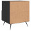 VidaXL (black, 2 pcs) vidaXL Bedside Cabinet Bed Table Nightstand Side Table White Engineered Wood 9