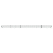 vidaXL Maschendrahtzaun mit Bodenflansch Grün 1x25 m