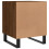 VidaXL (brown oak, 2 pcs) vidaXL Bedside Cabinets Bedside Table 2 pcs Concrete Grey Engineered Wood 9