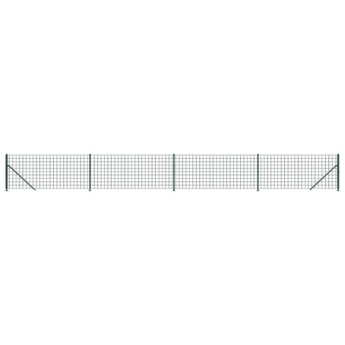VidaXL vidaXL Maschendrahtzaun mit Bodenflansch Grün 1,1x10 m
