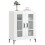 VidaXL (high gloss white) vidaXL Sideboard Storage Side Cabinet Cupboard Concrete Grey Engineered Wood 3